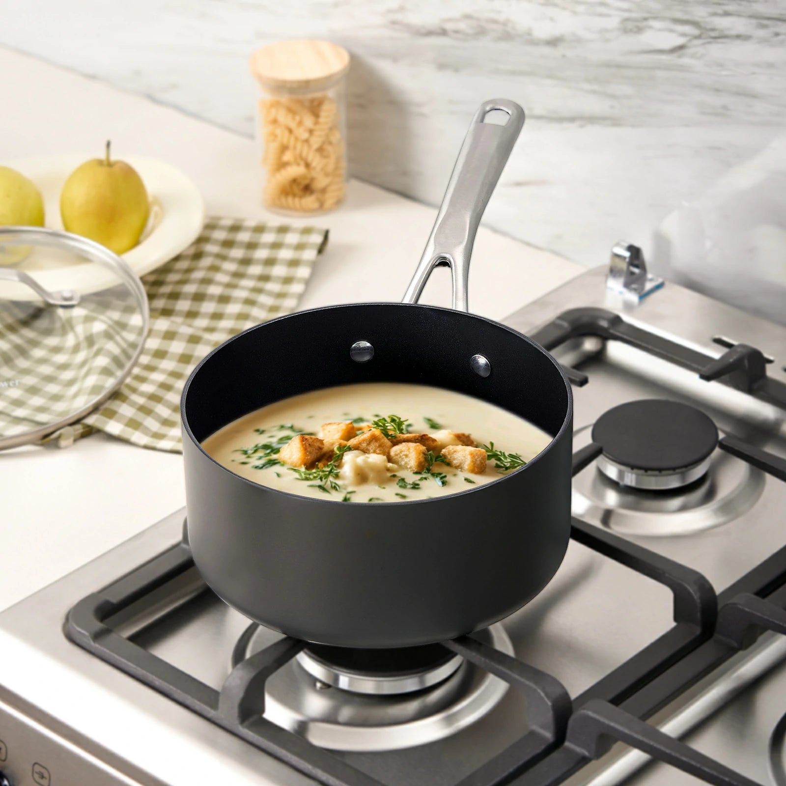 Chef Power hard anodized nonstick cookware set suitable for all stovetop